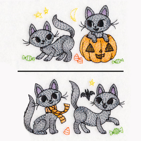 Spooky Kitty Border