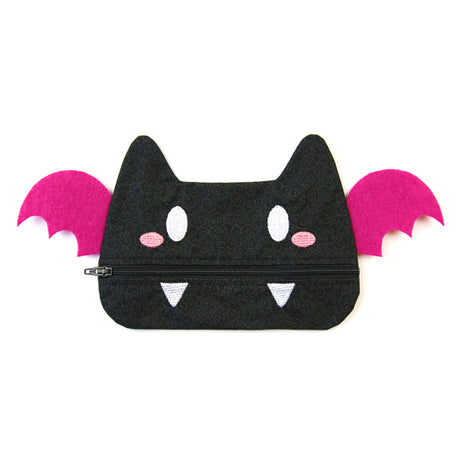 Batty Halloween Zipper Pouch (In-the-Hoop)
