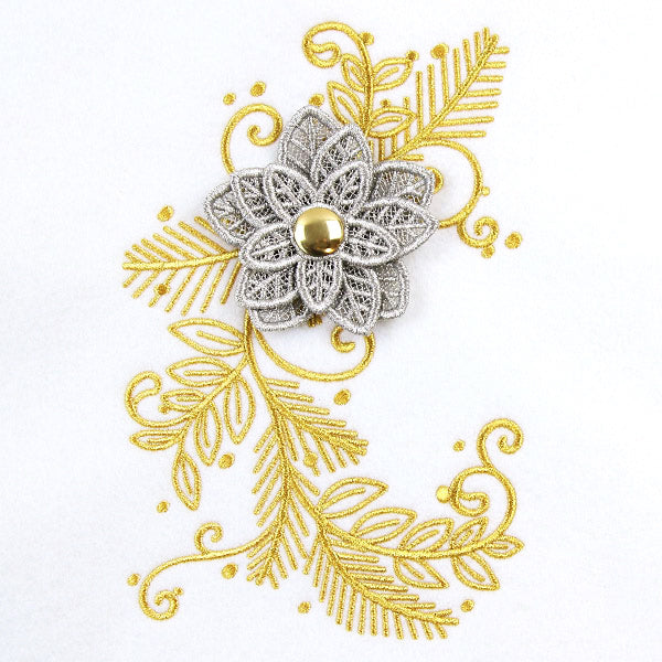 Festive Christmas Poinsettia (Layered Lace)