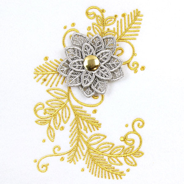 Festive Christmas Poinsettia (Layered Lace)