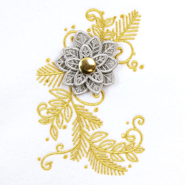 Festive Christmas Poinsettia (Layered Lace)