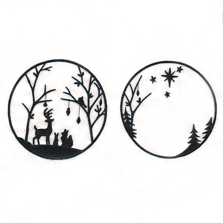 Woodland Yuletide Shadowbox (Organza)
