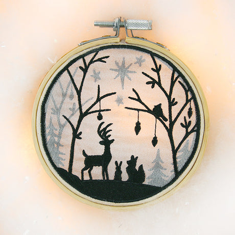 Woodland Yuletide Shadowbox (Organza)