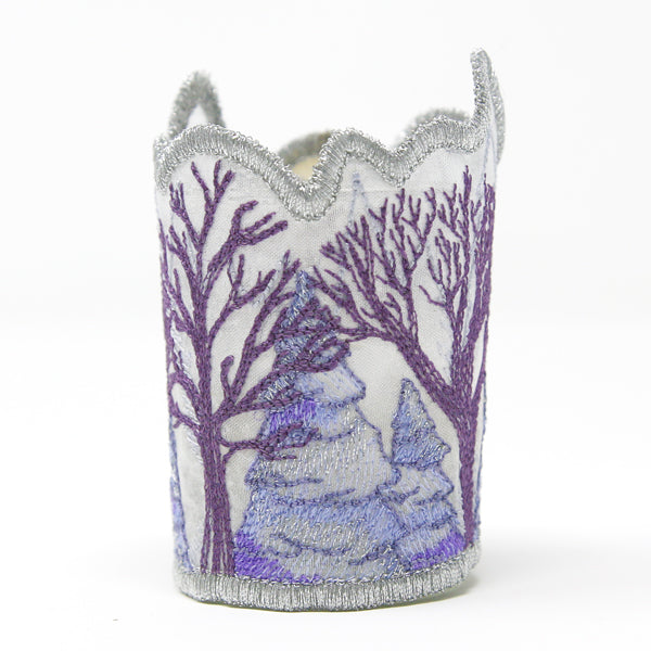 Frosted Winter Votive Wrap (Organza)