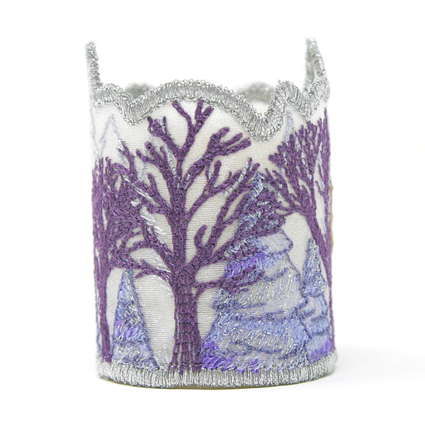 Frosted Winter Votive Wrap (Organza)