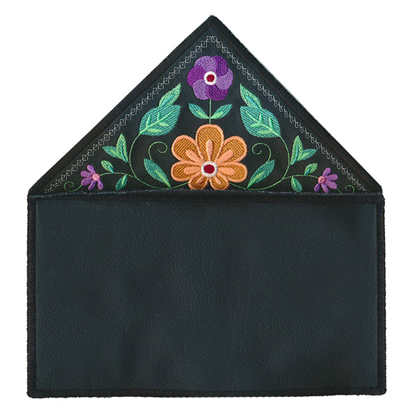 Bohemian Blooms Leather Clutch (In-the-Hoop)