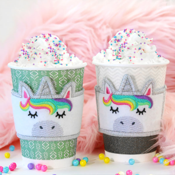 Unicorn Cup Cozy (In-the-Hoop)