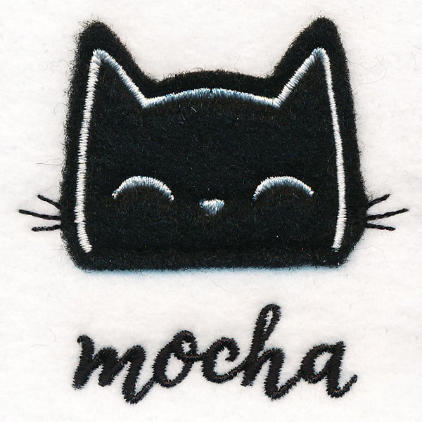 Coffee Cat - Mocha (Applique)