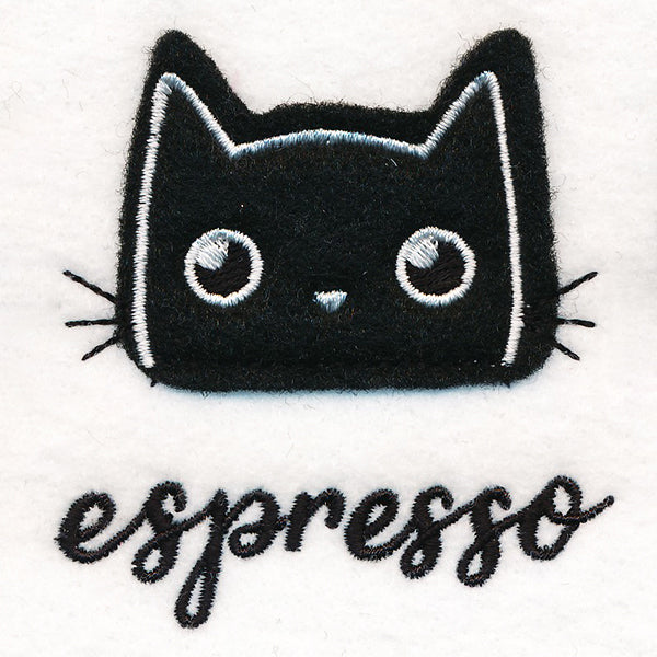 Coffee Cat - Espresso (Applique)