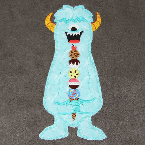 Fluffy Ice Cream Monster (Applique)