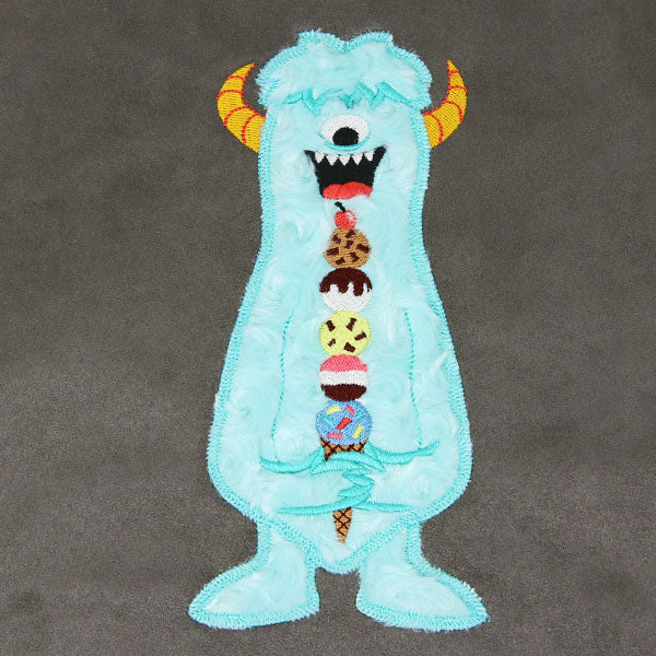 Fluffy Ice Cream Monster (Applique)
