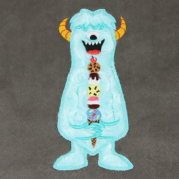 Fluffy Ice Cream Monster (Applique)