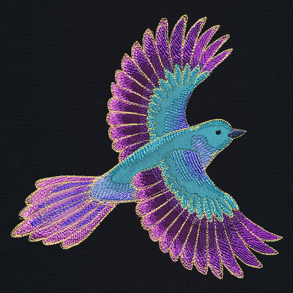 Brilliant Textures Bird (Applique)