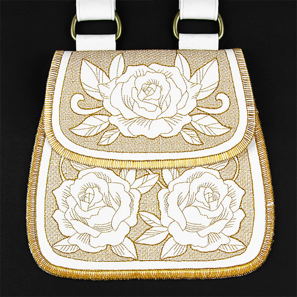 In a Stitch Rose Purse (In-the-Hoop)