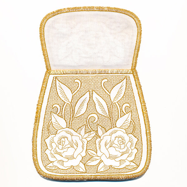 In a Stitch Rose Purse (In-the-Hoop)