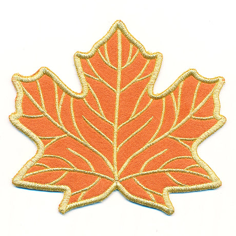 Maple Leaf Coaster (In-the-Hoop)
