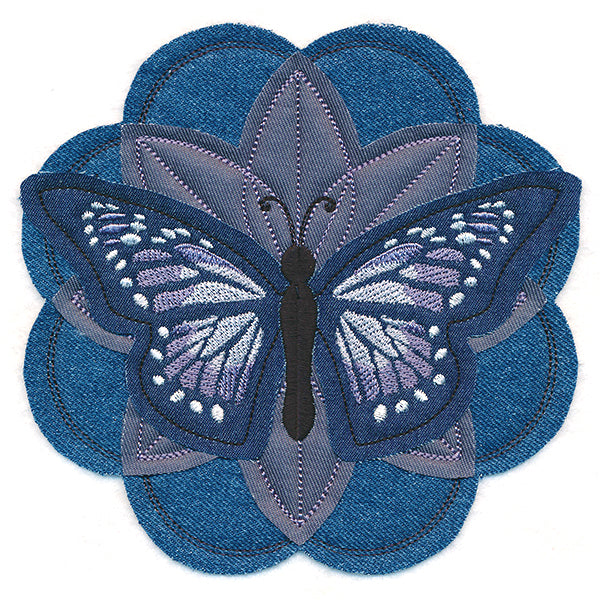 Butterfly and Blooms (Applique)