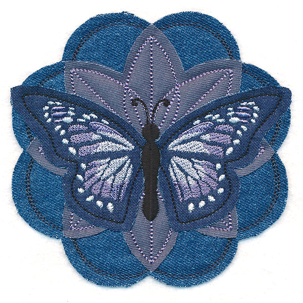 Butterfly and Blooms (Applique)