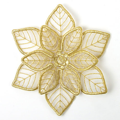Shimmering Poinsettia (Freestanding Organza)
