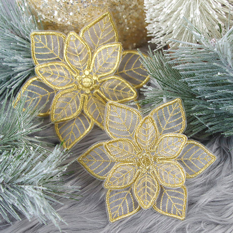 Shimmering Poinsettia (Freestanding Organza)