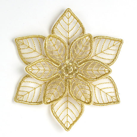 Shimmering Poinsettia (Freestanding Organza)