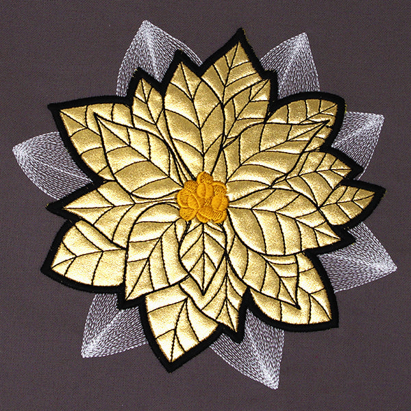 Gilded Poinsettia (Applique)