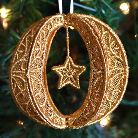 Shimmering Christmas Ornament (Lace)