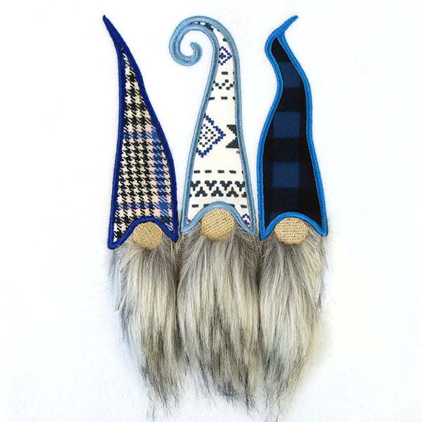 Fluffy Gnome Trio (Applique)