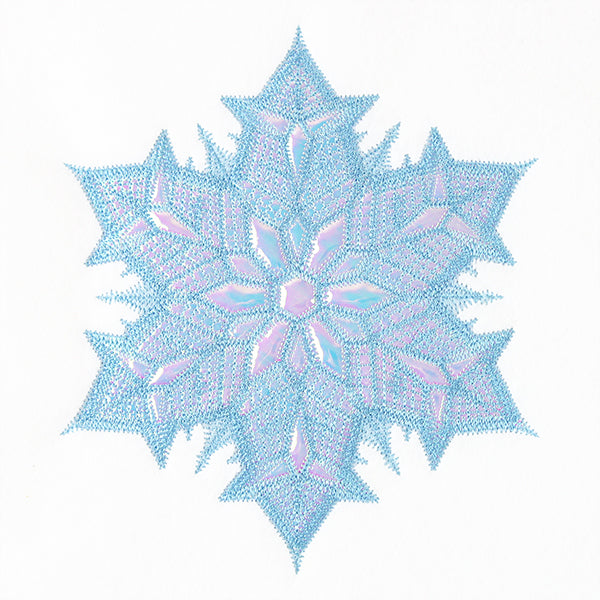 Twinkling Snowflake (Applique) (Mylar)