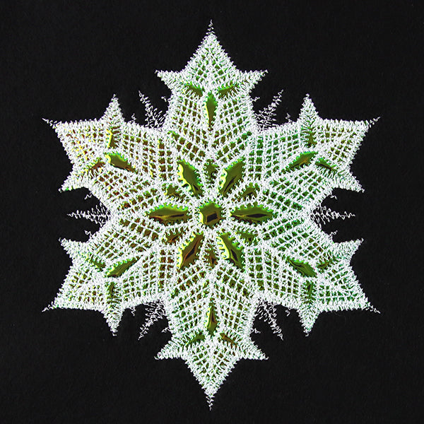 Twinkling Snowflake (Applique) (Mylar)