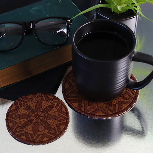 Modern Medallion Coaster (In-the-Hoop)