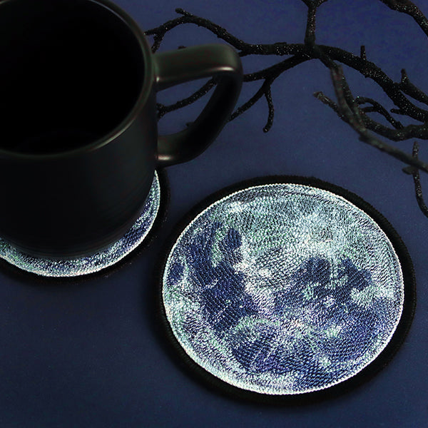 Out-of-This-World Moon Coaster (In-the-Hoop)