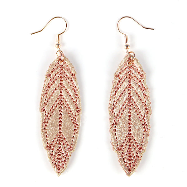Light as a Feather Leather Earrings (In-the-Hoop)