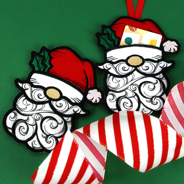 Jolly Santa Gift Card Holder (In-the-Hoop)