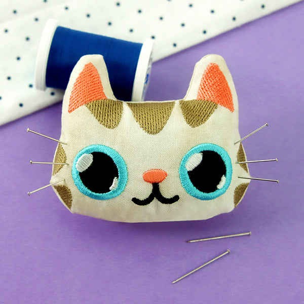 Feline Crafty Pincushion (Stuffed)