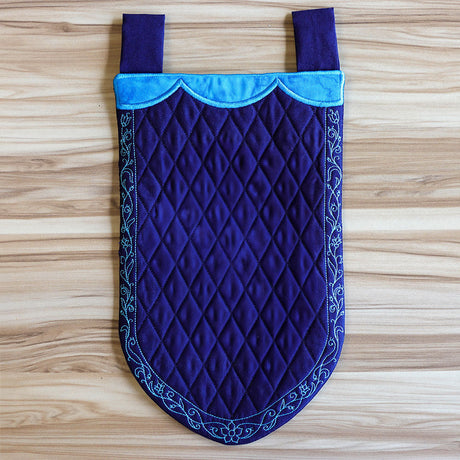machine embroidery design of a blank banner