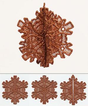 3D Slotted Lace Ornaments project, featuring Steampunk Snowflake 3D (Lace) design