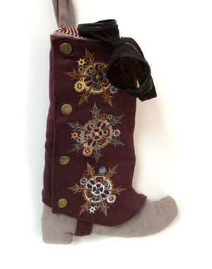 Steampunk Boot Stocking