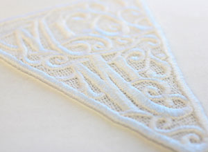 Linen and Lace Wedding Bunting
