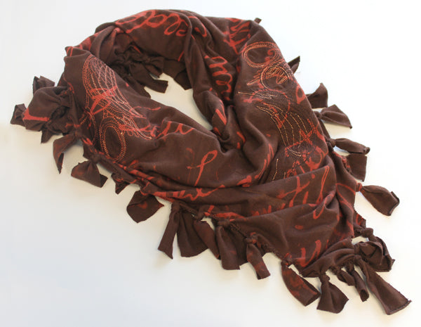 No-Sew Script Scarf