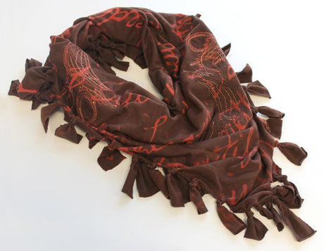 No-Sew Script Scarf