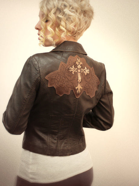 Leather Patch Jacket