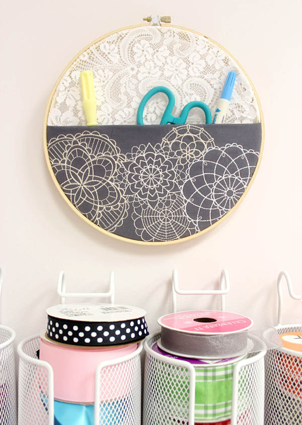 No-Sew Wall Pocket