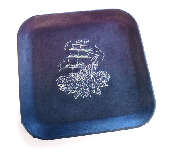 Fabric Decoupage Tray
