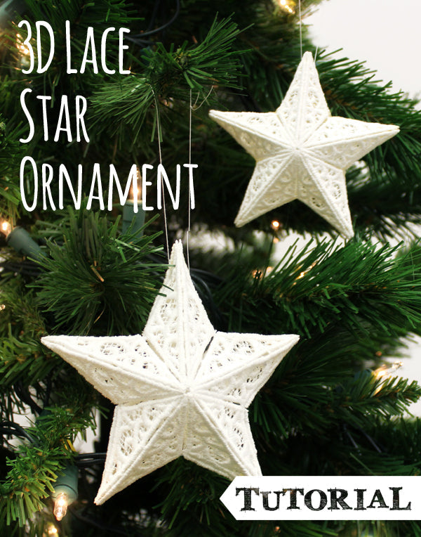 3D Lace Star Ornament Tutorial