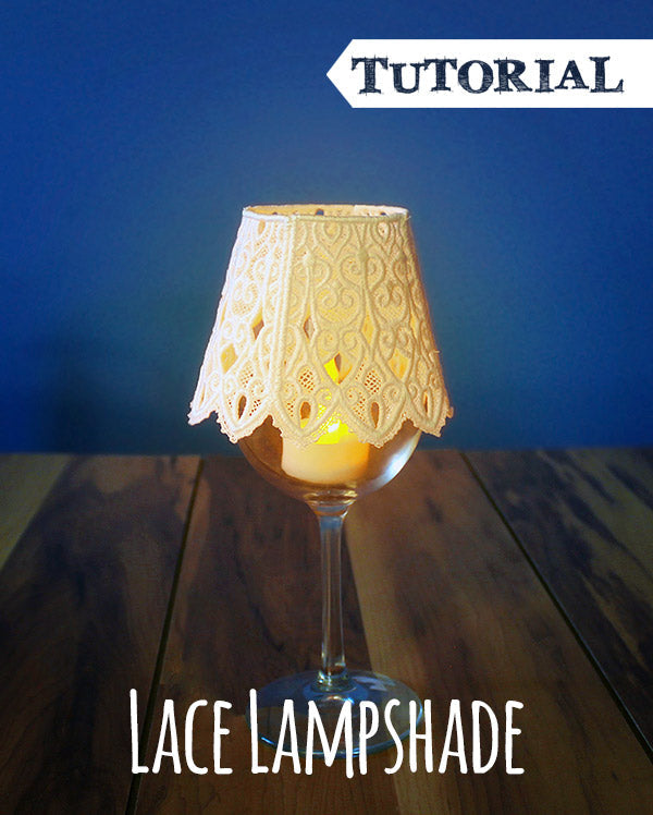 Lace Lampshade Tutorial, featuring Little Lampshade (Lace) design