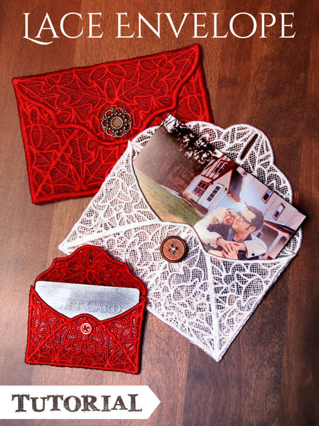 Lace Envelope Tutorial, featuring Holly Envelope design