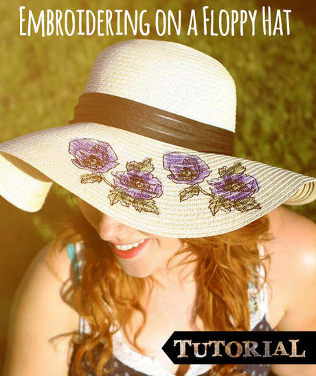 Embroidered Sun Hat