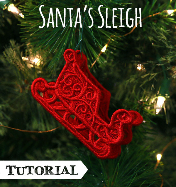 Santa's Lace Sleigh