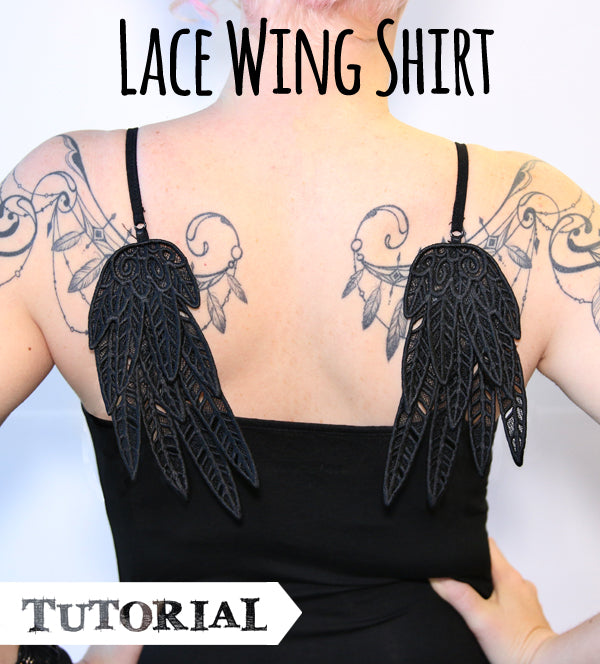 Lace Wing Shirt Tutorial